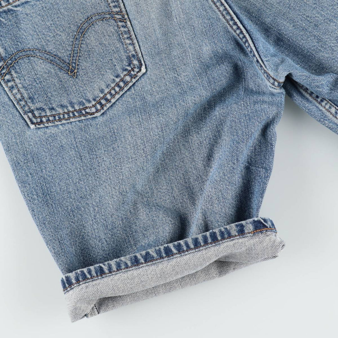 2000'S Levi's 505 Regular Fit Denim Shorts (Men's size W32 equivalent) cotton blue type Vintage Second Hand