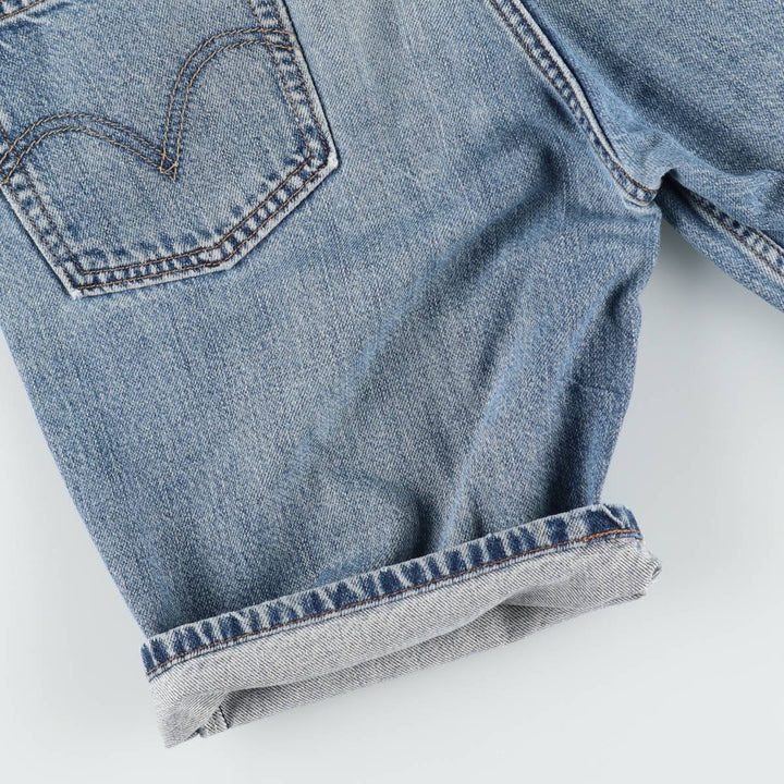 2000'S Levi's 505 Regular Fit Denim Shorts (Men's size W32 equivalent) cotton blue type Vintage Second Hand