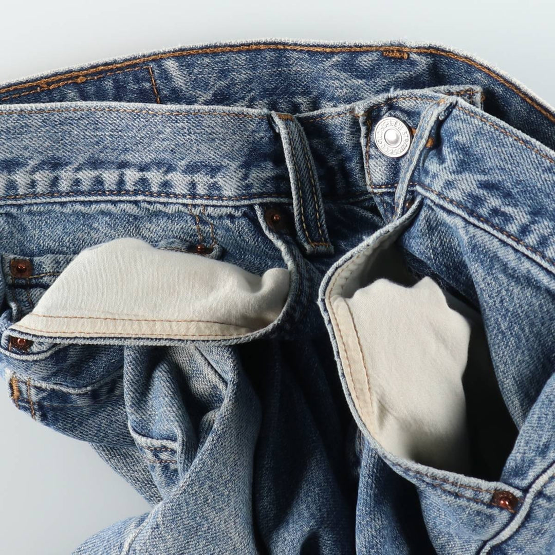 2000'S Levi's 505 Regular Fit Denim Shorts (Men's size W32 equivalent) cotton blue type Vintage Second Hand