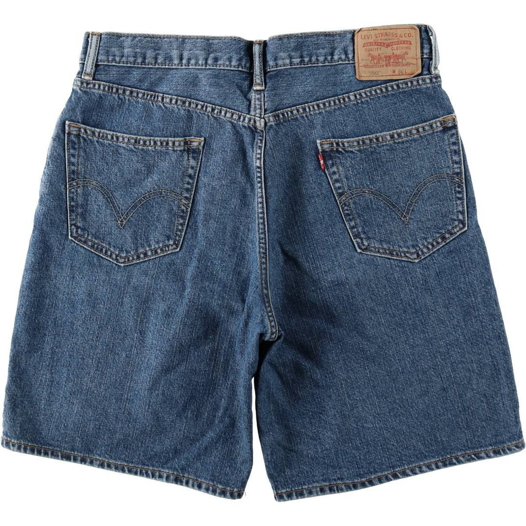Levi's 550 Relaxed Fit Coupe Relax Denim Shorts (Men's W36 equivalent) cotton blue type Vintage Second Hand