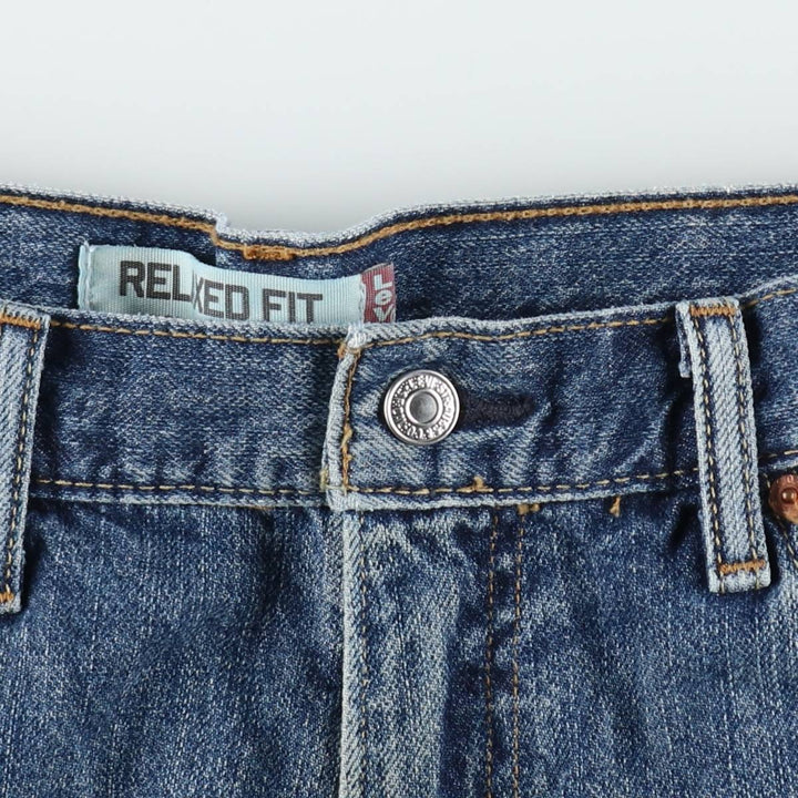 Levi's 550 Relaxed Fit Coupe Relax Denim Shorts (Men's W36 equivalent) cotton blue type Vintage Second Hand