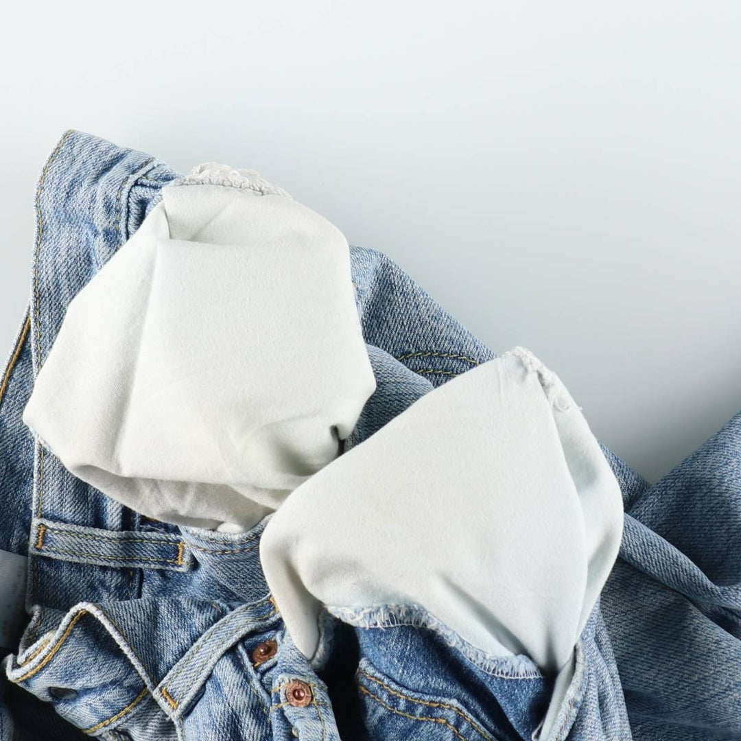 2000'S Levi's 505 Regular Fit Denim Shorts (Men's W37 equivalent) cotton blue type Vintage Second Hand