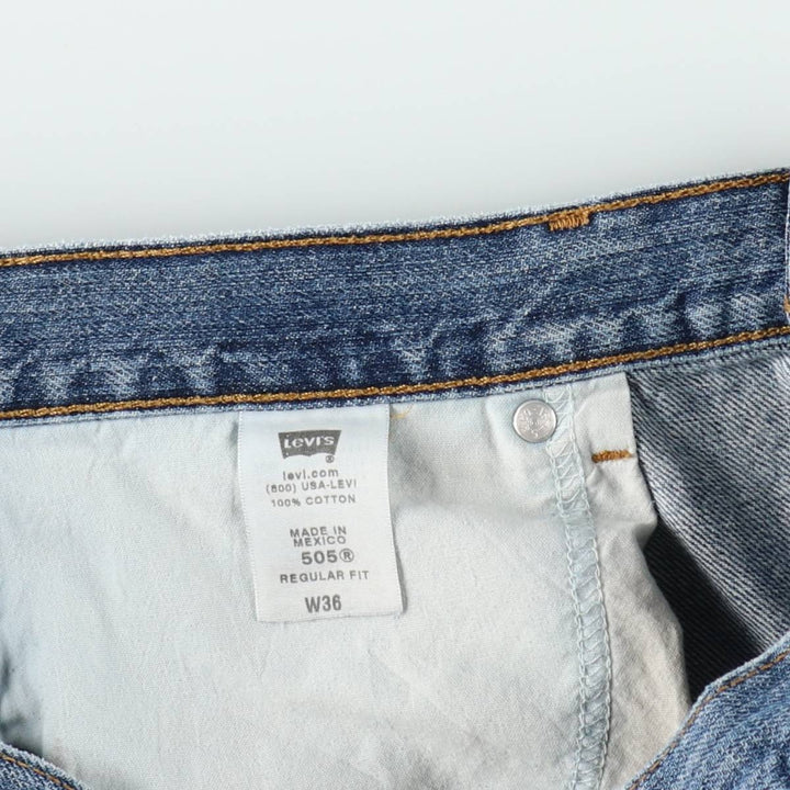 2000'S Levi's 505 Regular Fit Denim Shorts, Men's Size 36 cotton blue type Vintage Second Hand