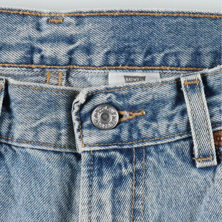 00'S Levi's 550 Relaxed Fit Denim Shorts for Men, Size W34 cotton blue type Vintage Second Hand