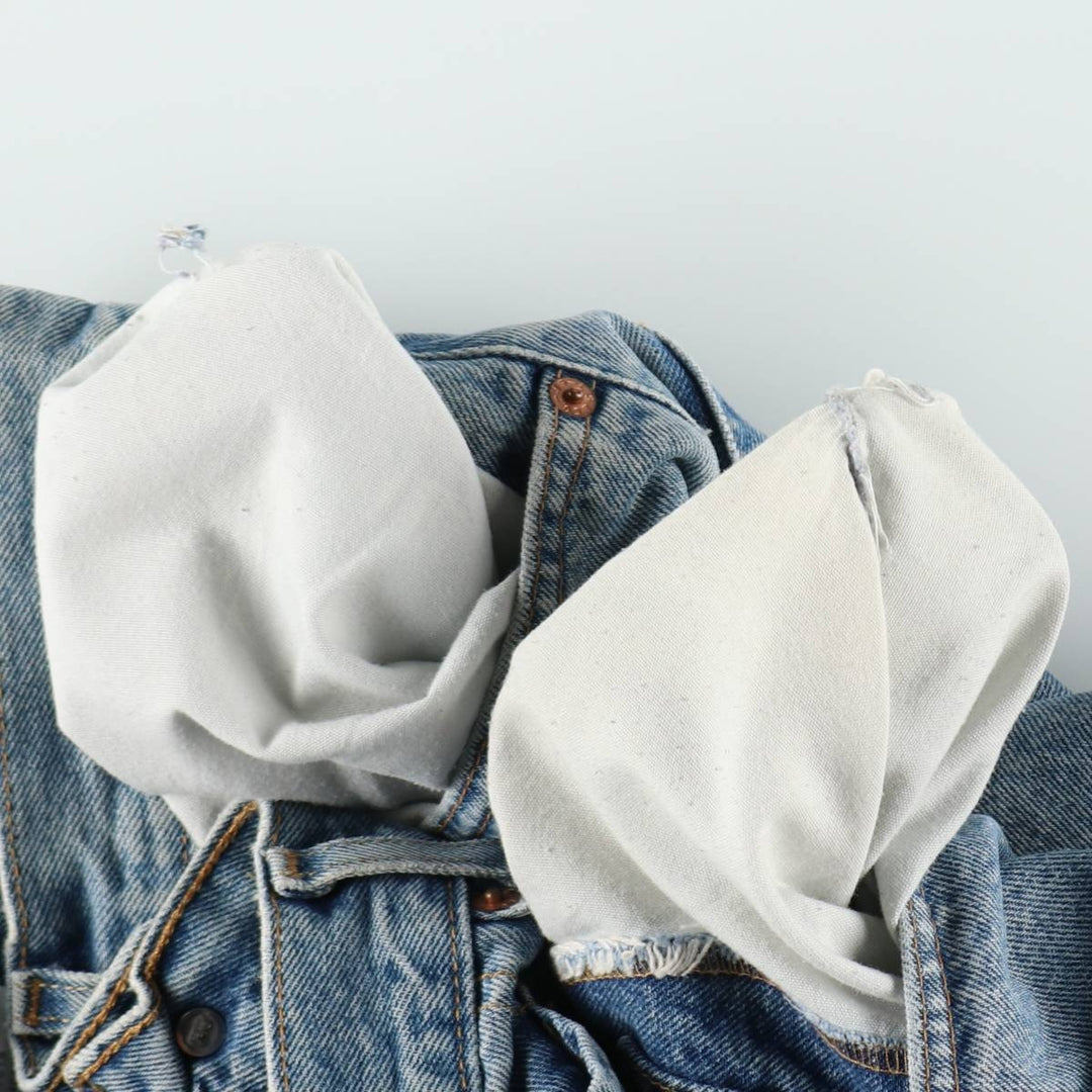 00'S Levi's 550 Relaxed Fit Denim Shorts for Men, Size W34 cotton blue type Vintage Second Hand