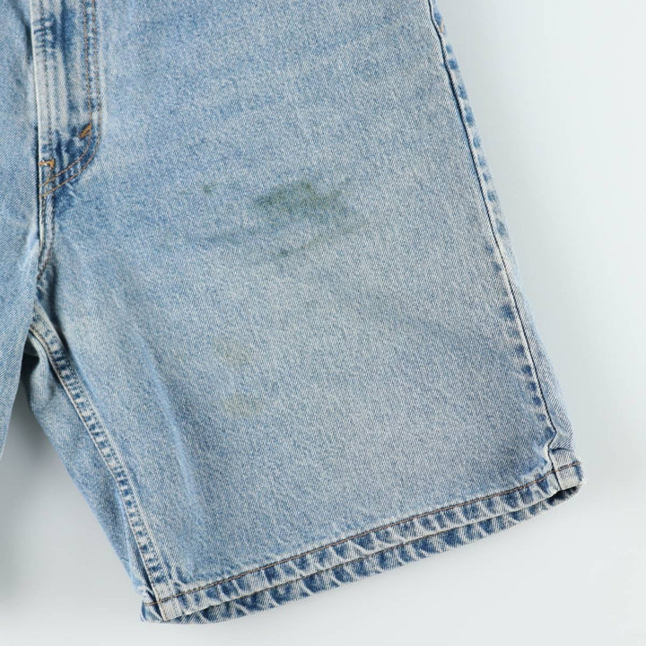 00'S Levi's 550 Relaxed Fit Denim Shorts for Men, Size W34 cotton blue type Vintage Second Hand