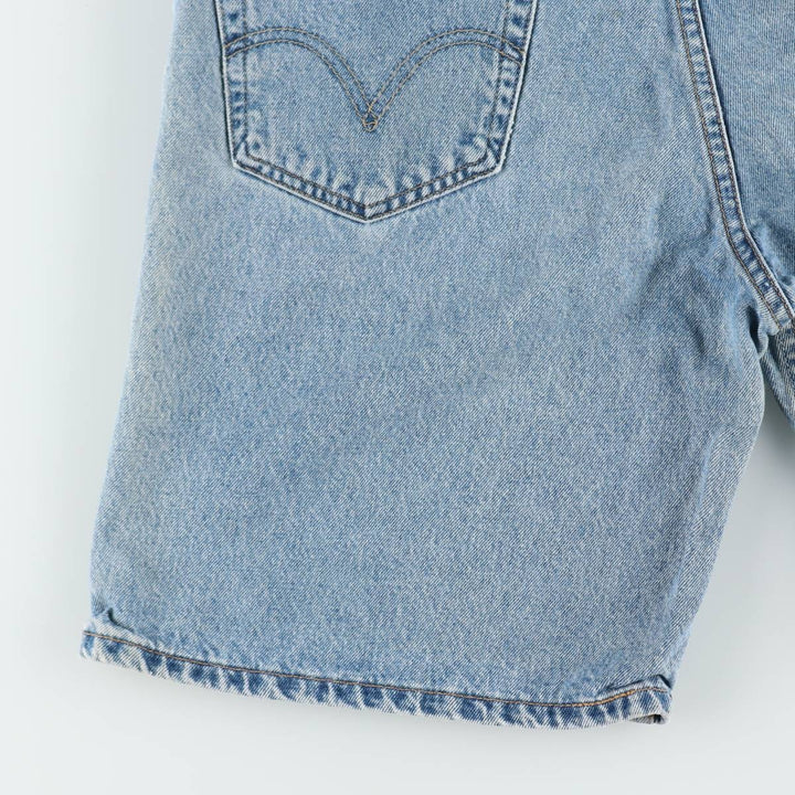 00'S Levi's 550 Relaxed Fit Denim Shorts for Men, Size W34 cotton blue type Vintage Second Hand