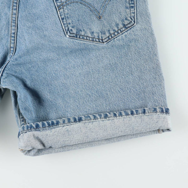 00'S Levi's 550 Relaxed Fit Denim Shorts for Men, Size W34 cotton blue type Vintage Second Hand