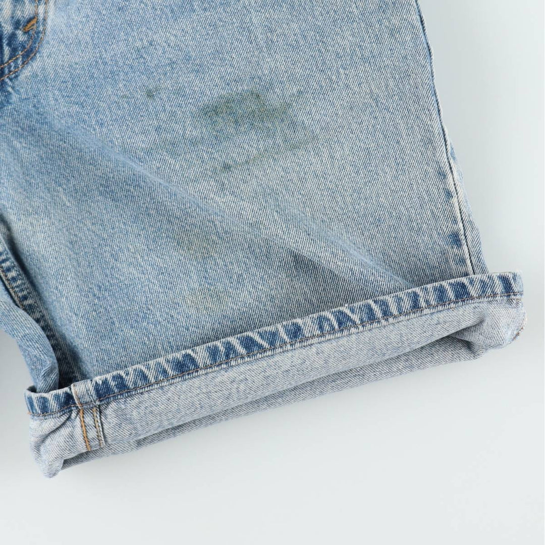00'S Levi's 550 Relaxed Fit Denim Shorts for Men, Size W34 cotton blue type Vintage Second Hand