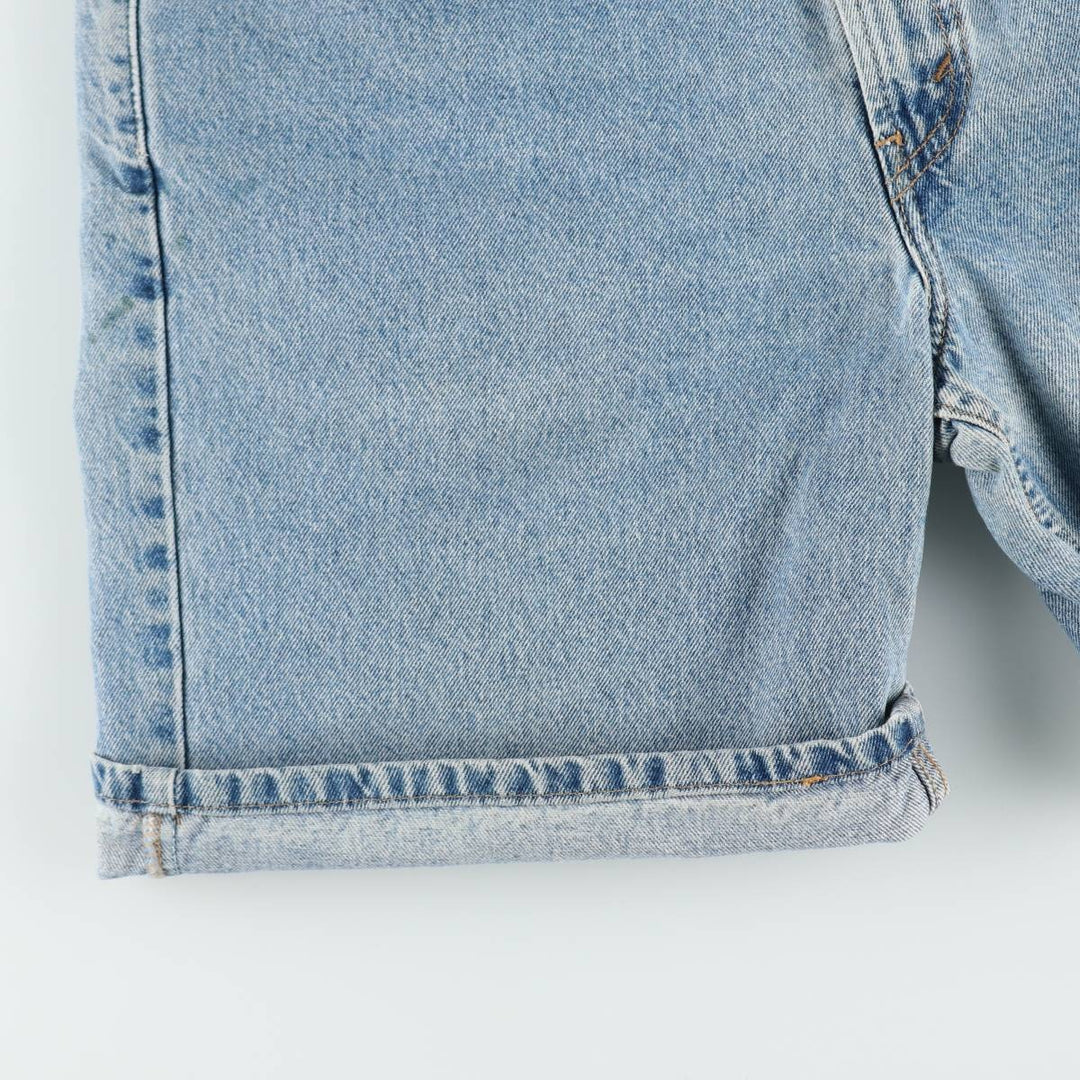 00'S Levi's 550 Relaxed Fit Denim Shorts for Men, Size W34 cotton blue type Vintage Second Hand