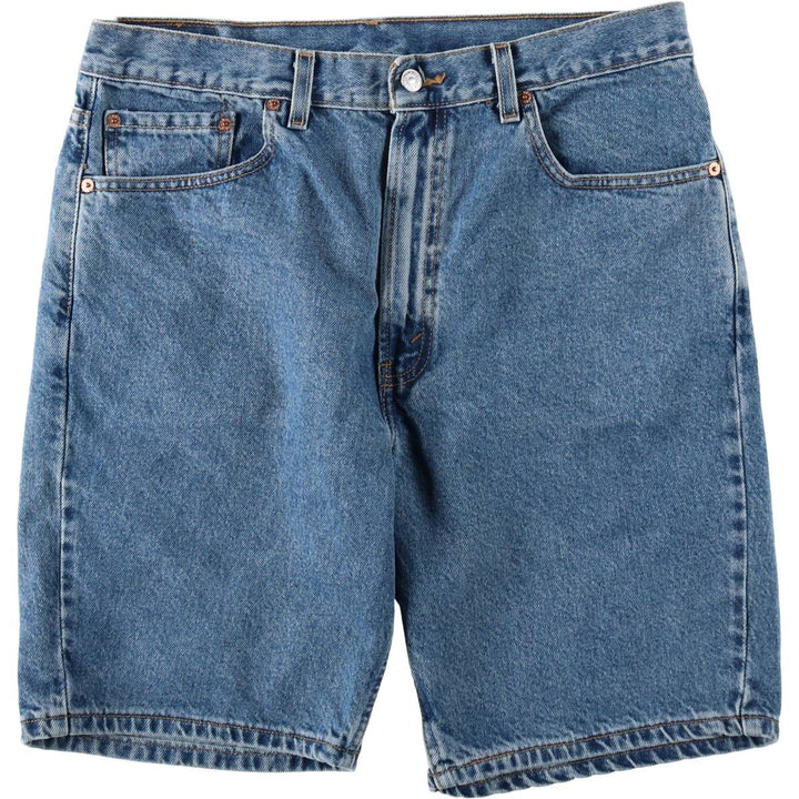 2000'S Levi's 505 Regular Fit Denim Shorts (Men's W35 equivalent) cotton blue type Vintage Second Hand