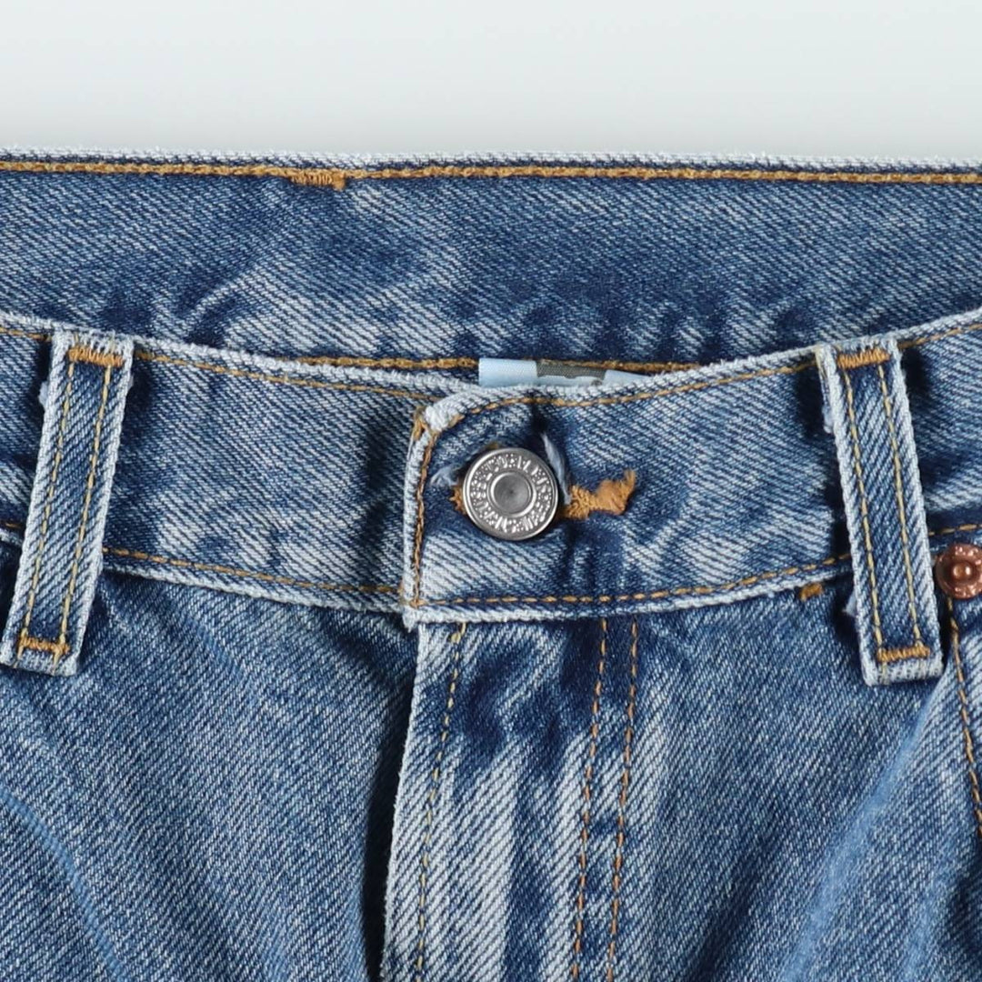 2000'S Levi's 505 Regular Fit Denim Shorts (Men's W35 equivalent) cotton blue type Vintage Second Hand