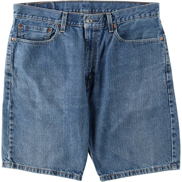 Levi's 505 denim shorts, short pants for men, size W36 cotton blue type Vintage Second Hand