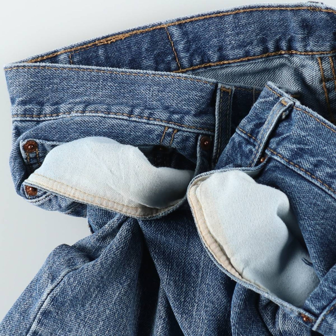 Levi's 505 denim shorts, short pants for men, size W36 cotton blue type Vintage Second Hand