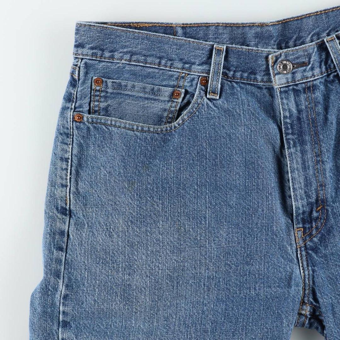 Levi's 505 denim shorts, short pants for men, size W36 cotton blue type Vintage Second Hand