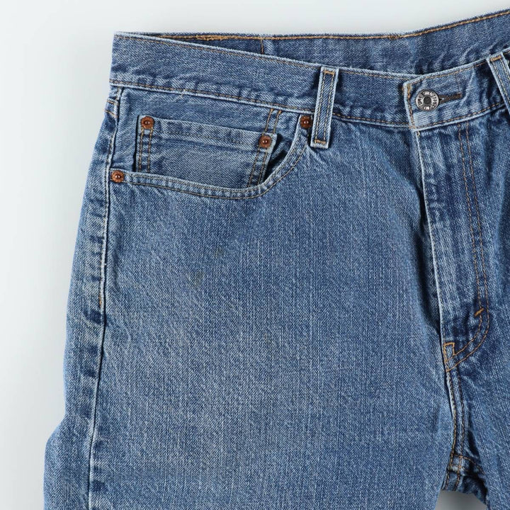 Levi's 505 denim shorts, short pants for men, size W36 cotton blue type Vintage Second Hand