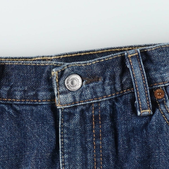 Levi's 505 denim shorts, men's size W34 (approx.) cotton blue type Vintage Second Hand