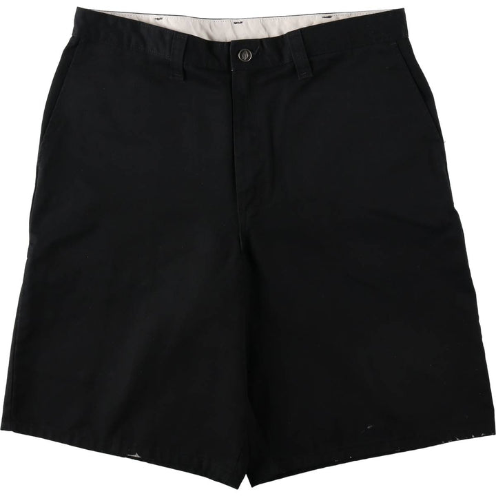 Dickies Work Shorts, Half Pants, Men's, W36 equivalent polyester black type Vintage Second Hand