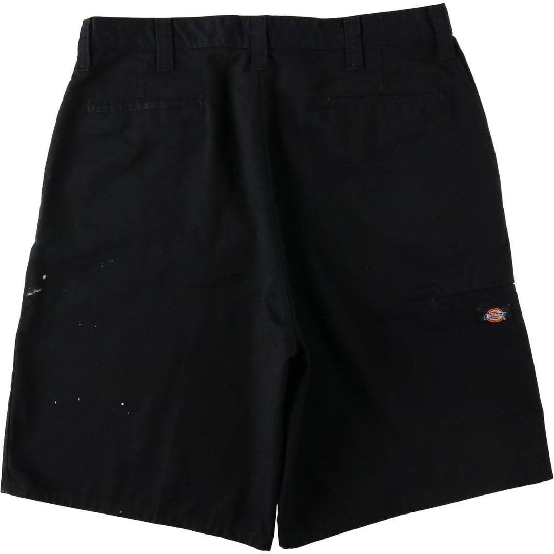 Dickies Work Shorts, Half Pants, Men's, W36 equivalent polyester black type Vintage Second Hand