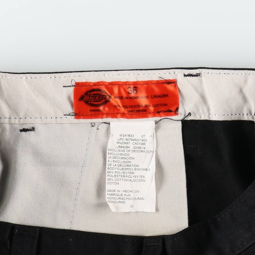 Dickies Work Shorts, Half Pants, Men's, W36 equivalent polyester black type Vintage Second Hand