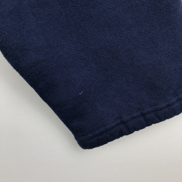 90'S Russell Half-Zip Sweatshirt, Made in USA, Men's XL, Vintage cotton navy blue type Vintage Second Hand