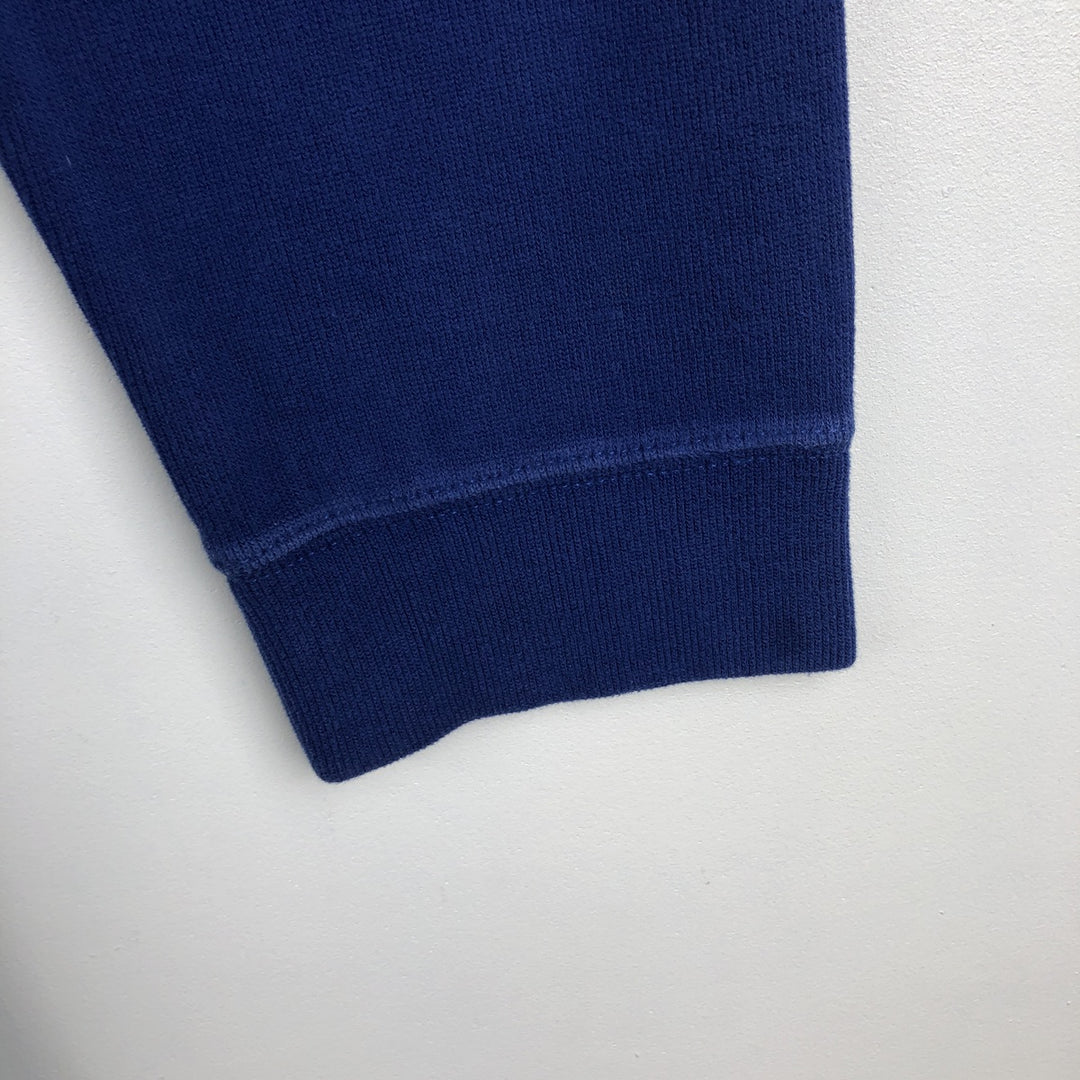 Ralph Lauren POLO by Ralph Lauren Half-Zip Sweatshirt, Men's XXL cotton navy blue type Vintage Second Hand