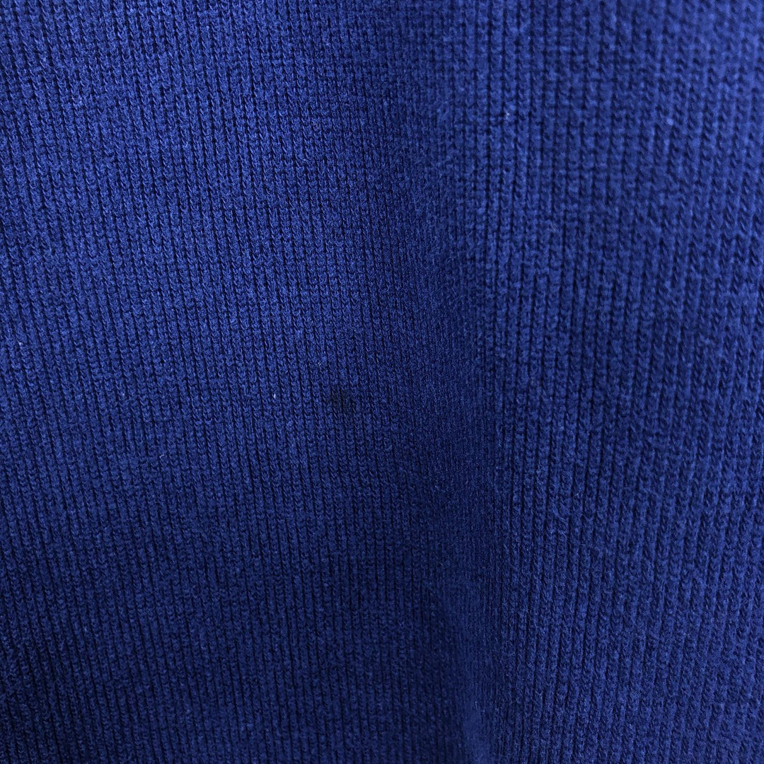 Ralph Lauren POLO by Ralph Lauren Half-Zip Sweatshirt, Men's XXL cotton navy blue type Vintage Second Hand
