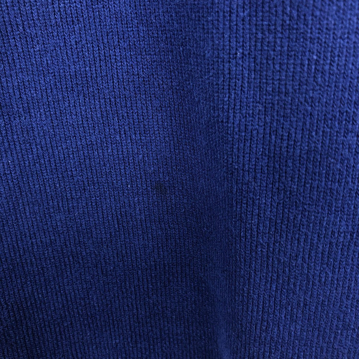 Ralph Lauren POLO by Ralph Lauren Half-Zip Sweatshirt, Men's XXL cotton navy blue type Vintage Second Hand