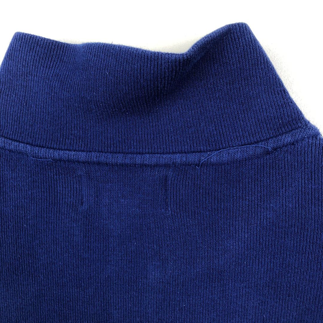 Ralph Lauren POLO by Ralph Lauren Half-Zip Sweatshirt, Men's XXL cotton navy blue type Vintage Second Hand