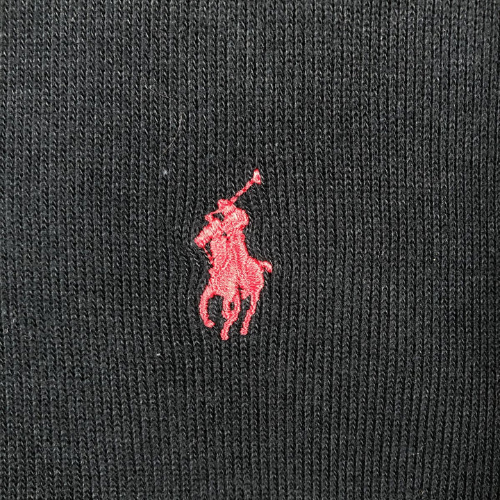 Ralph Lauren POLO by Ralph Lauren Harvard University College Half-Zip Sweatshirt (Men's Size S) cotton black type Vintage Second Hand