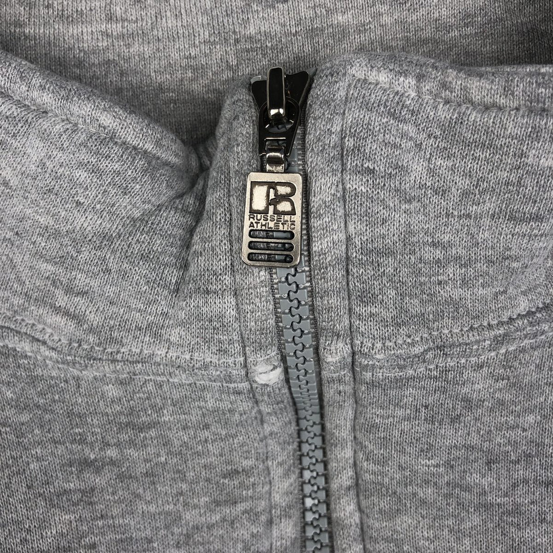 90'S Russell Half-Zip Sweatshirt, Men's XXL (approx.), Vintage polyester gray type Vintage Second Hand