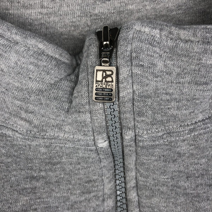90'S Russell Half-Zip Sweatshirt, Men's XXL (approx.), Vintage polyester gray type Vintage Second Hand