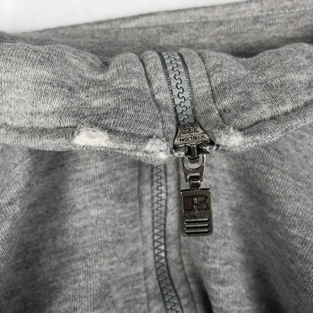 90'S Russell Half-Zip Sweatshirt, Men's XXL (approx.), Vintage polyester gray type Vintage Second Hand