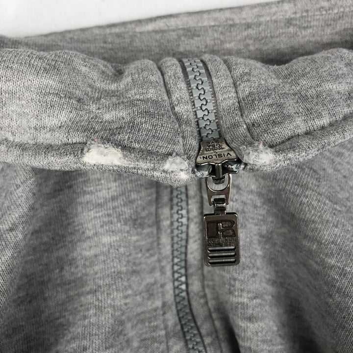 90'S Russell Half-Zip Sweatshirt, Men's XXL (approx.), Vintage polyester gray type Vintage Second Hand