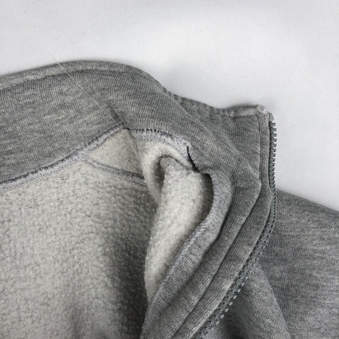90'S Russell Half-Zip Sweatshirt, Men's XXL (approx.), Vintage polyester gray type Vintage Second Hand