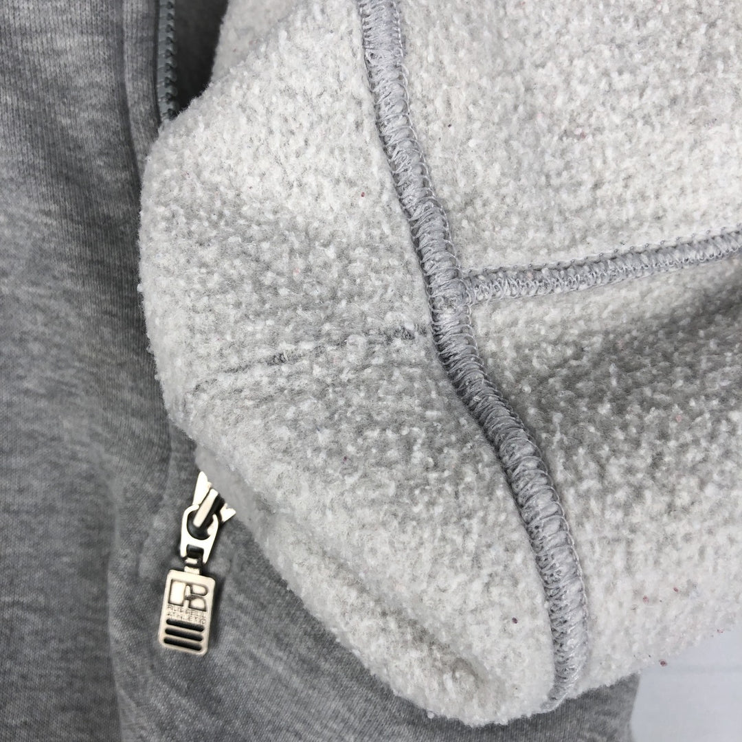 90'S Russell Half-Zip Sweatshirt, Men's XXL (approx.), Vintage polyester gray type Vintage Second Hand