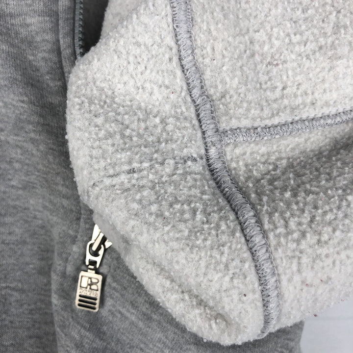 90'S Russell Half-Zip Sweatshirt, Men's XXL (approx.), Vintage polyester gray type Vintage Second Hand