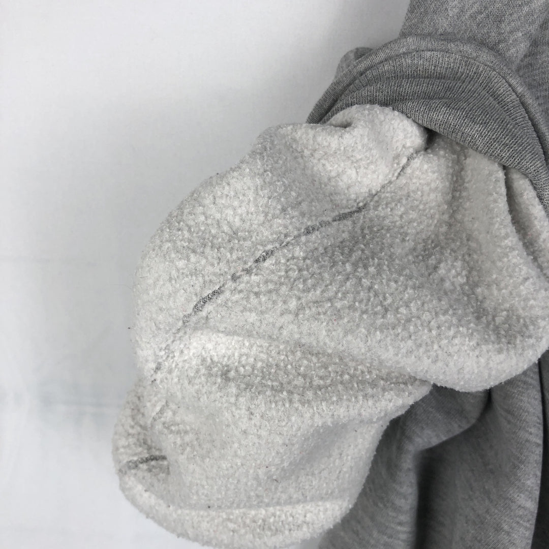 90'S Russell Half-Zip Sweatshirt, Men's XXL (approx.), Vintage polyester gray type Vintage Second Hand