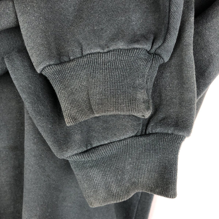 90'S Russell Half Zip Sweatshirt, Men's L Size Vintage cotton dark green Vintage Second Hand