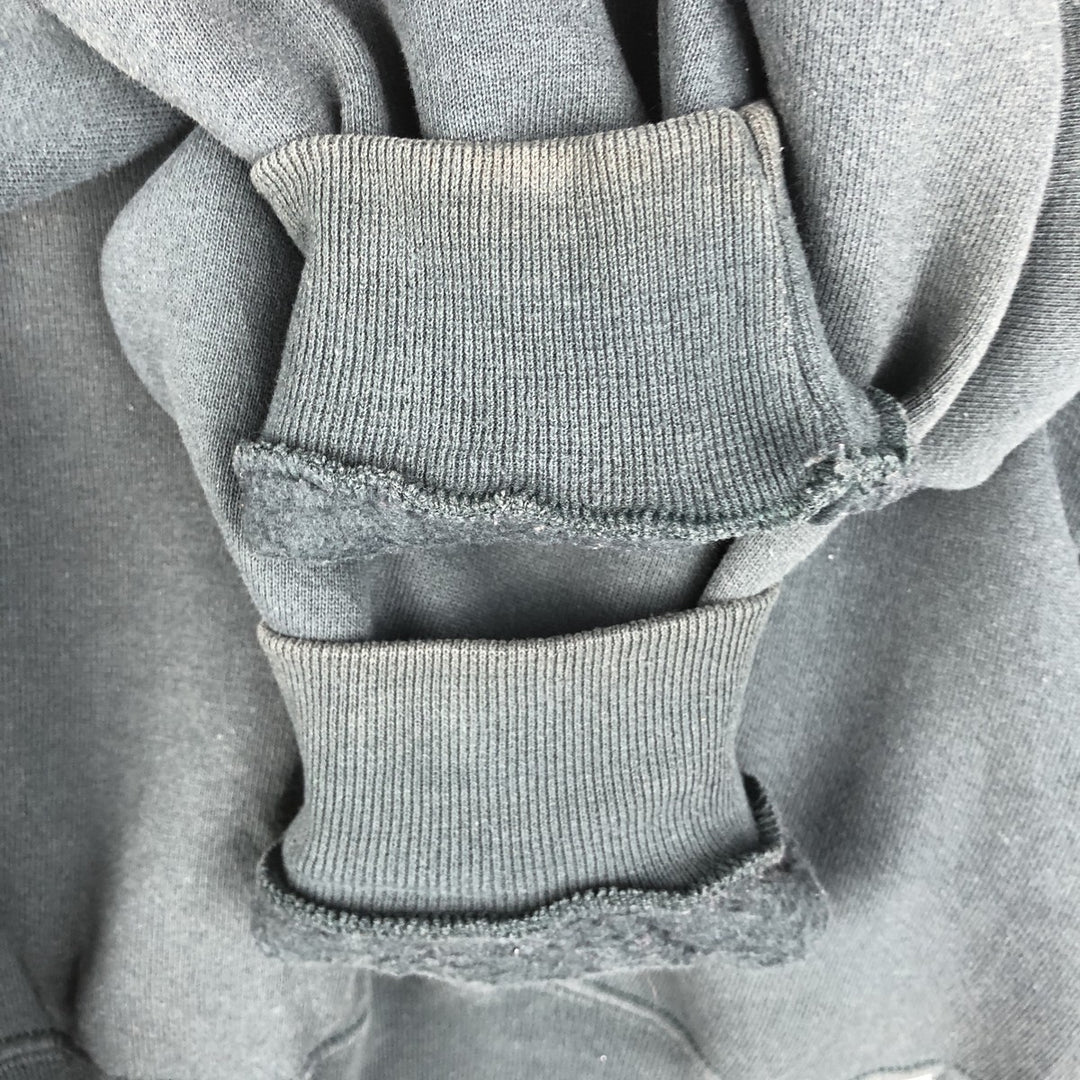 90'S Russell Half Zip Sweatshirt, Men's L Size Vintage cotton dark green Vintage Second Hand
