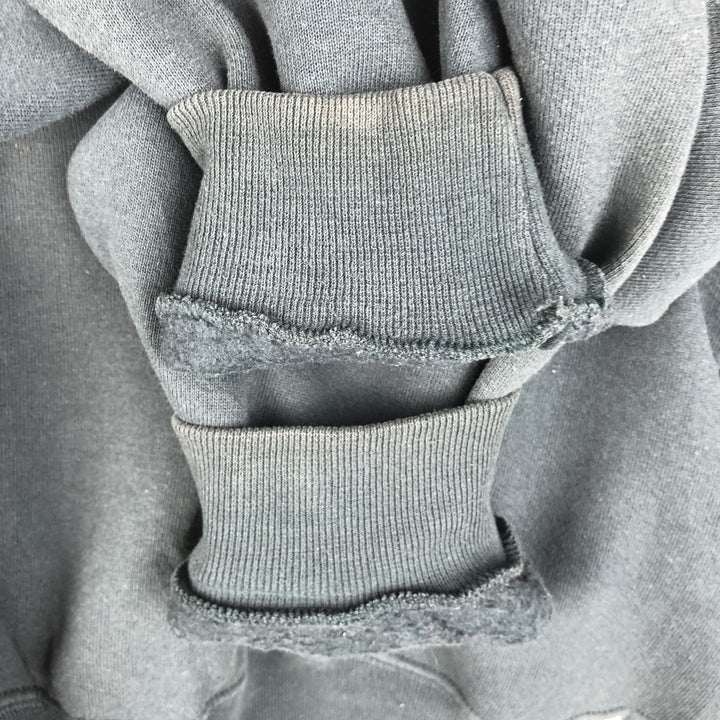 90'S Russell Half Zip Sweatshirt, Men's L Size Vintage cotton dark green Vintage Second Hand