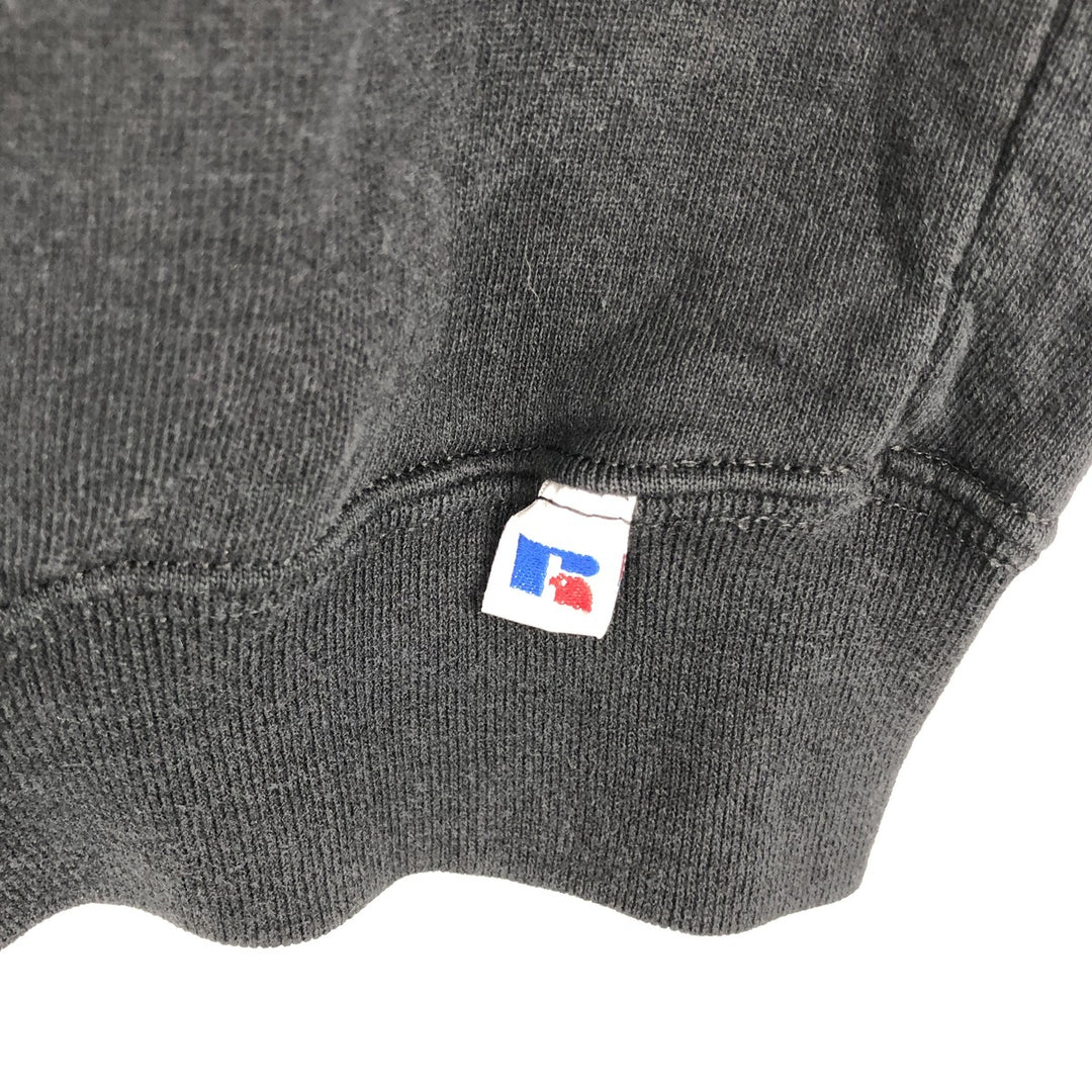 90'S Russell Half-Zip Sweatshirt, Men's XXL (approx.), Vintage cotton black type Vintage Second Hand
