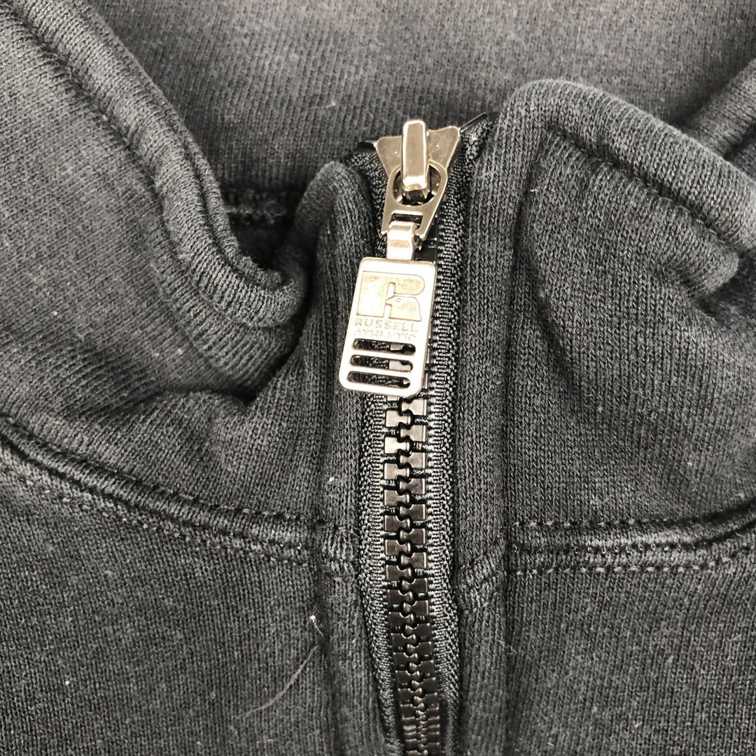 90'S Russell Half-Zip Sweatshirt, Men's XXL (approx.), Vintage cotton black type Vintage Second Hand