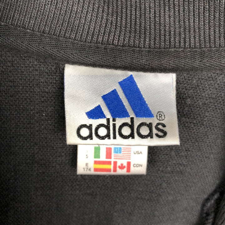 2000'S Adidas half-zip sweatshirt, men's size M (approx.) cotton black type Vintage Second Hand