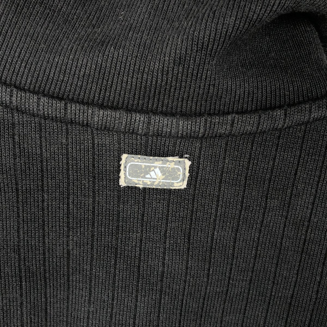 2000'S Adidas half-zip sweatshirt, men's size M (approx.) cotton black type Vintage Second Hand