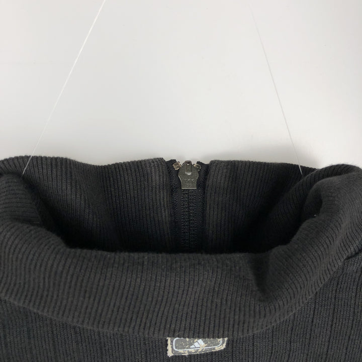 2000'S Adidas half-zip sweatshirt, men's size M (approx.) cotton black type Vintage Second Hand