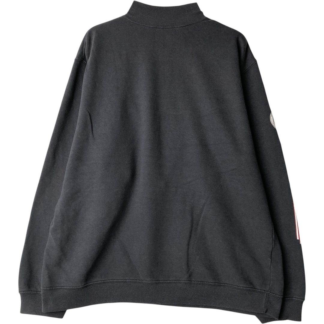 00'S Adidas Half-Zip Sweatshirt, Men's Size L cotton black type Vintage Second Hand