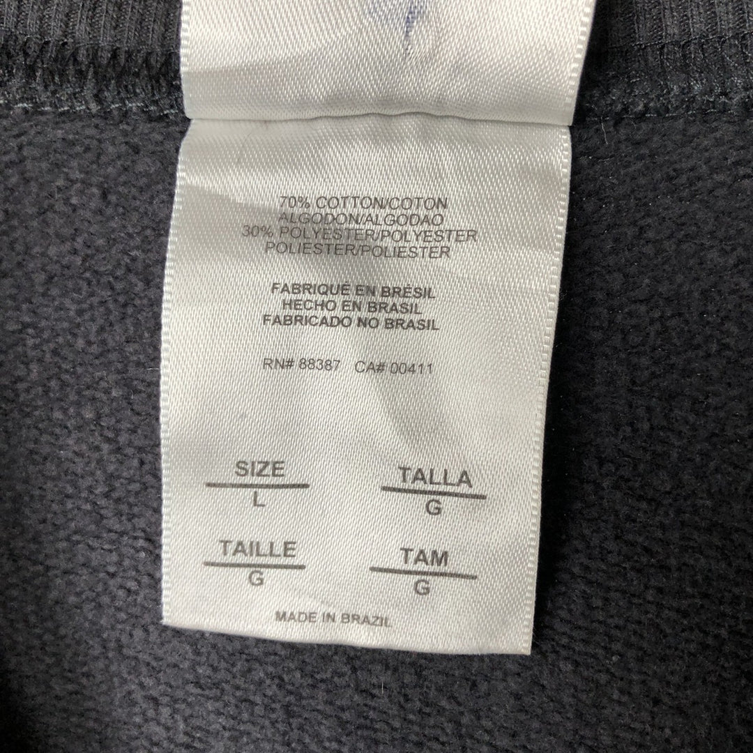 00'S Adidas Half-Zip Sweatshirt, Men's Size L cotton black type Vintage Second Hand