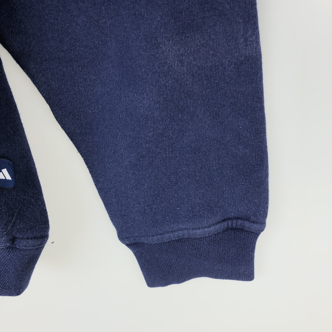90s-00'S Adidas half-zip sweatshirt, men's size S (approx.) cotton navy blue type Vintage Second Hand
