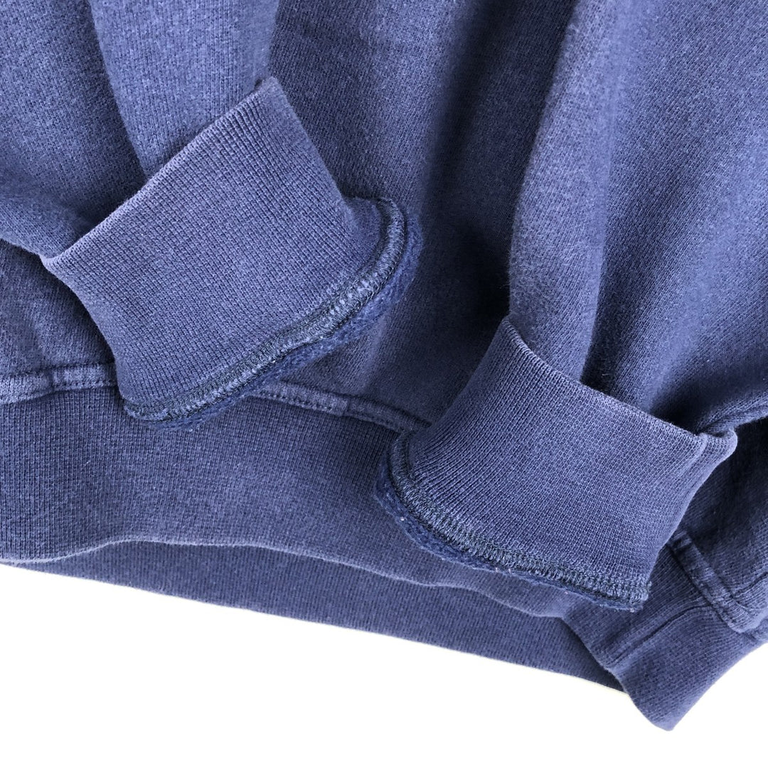 90s-00'S Adidas half-zip sweatshirt, men's size S (approx.) cotton navy blue type Vintage Second Hand